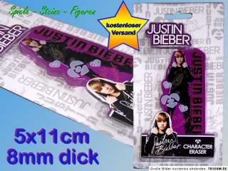 Justin Bieber Character Eraser, 11cm Jumbo Radierer, Radiergummi mit 