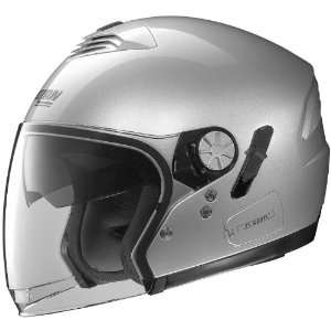  Nolan N43 N Com Helmet Color Platinum Silver Size Medium 