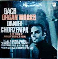 BACH Organ Works   MT 1971 LP DANIEL CHORZEMPA IMPORT  