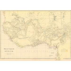    Blackie 1882 Antique Map of Western Africa