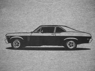 1969 Nova SS T shirt, 69 69, 350 L78 396  