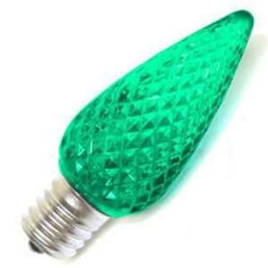  Commercial Grade LED C9 Green Bulbs   Box of 25