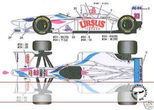 STUDIO 27 TEAM PACIFIC PR01 TAMIYA 1/20 BENETTON B192  