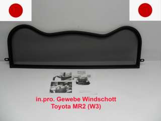 Original in pro Windschott Toyota MR2 W3 rund Bügel  