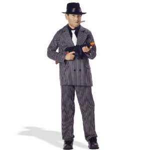   Costumes Gangster Suit Child Costume / Black/White   Size Small (6 8