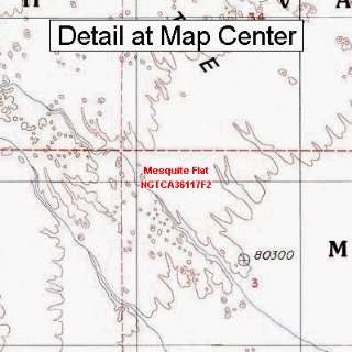 USGS Topographic Quadrangle Map   Mesquite Flat 