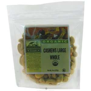  Woodstock Farms Organic Whole Cashews, Large, 8 oz (227 g 