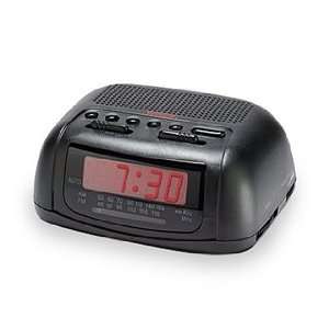  Sunbeam AM/FM Clock Radio Black 89014 Electronics