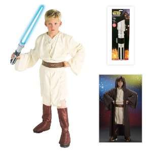  Star Wars Obi Wan Deluxe Child Costume including Jedi Robe 