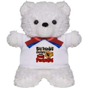  Teddy Bear White Big Trouble Comes In Small Packages 