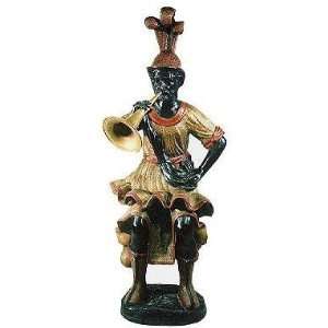   Galleries SRB992204 Sitting Trumpet Player Bronze