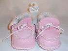 Tendertoes Pink Fleece Slippers Moccasins Shoes Size 2