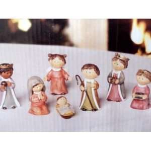  Childrens 7 Piece Nativity Set with Baby Jesus