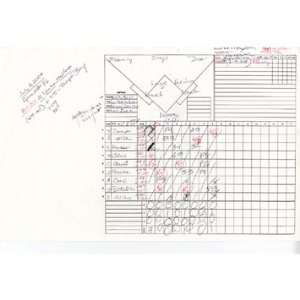 Suzyn Waldman Handwritten Scorecard Red Sox at Yankees 7 03 2008