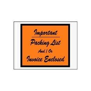  4 1/2 x 6 ImportantPacking List / Invoice Enclosed 