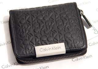 NEW Calvin Klen CK Embossed Womens Leather Wallet Bag  