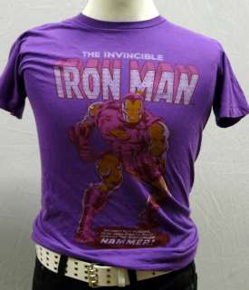 Urban Outfitters IRON MAN Purple Graphic Tee T shirt  