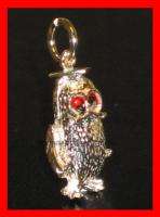Owl sterling silver moveable charm PJPC339  