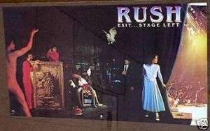 Rush poster 1981 Exit Stage Left mint cond  