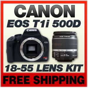 Canon EOS Rebel T1i 500D + Canon 18 55 Lens Combo 13803112610  