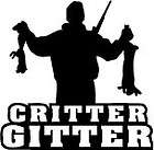 Critter Gitter Small Game Hunting Decal Sticker Rabbit squirrel 