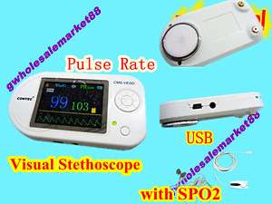 Visual ElectronicStethoscope ECG PR SpO2 PCsoftware USB  