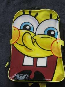 NWT SPONGEBOB Backpack Rucksack w Attachable Lunchbox  