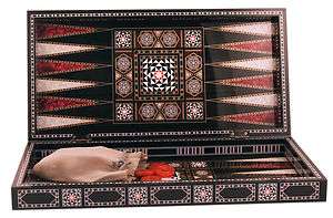 YENIGUN TURKISH Backgammon Game Board Set TAVLA HIM  