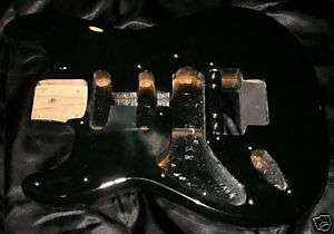 NEW Strat Guitar Body Black Floyd Rose Vintage Lefty  