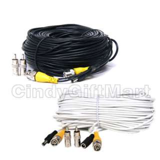 Security Camera Video Power Cable Surveillance CCTV BNC Extension Wire 