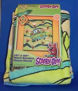 Scooby Doo New 50x60 Fleece Blanket/Throw Micro Raschel  