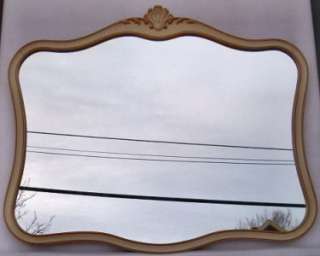 LARGE DREXEL FURN. SHABBY N CHIC FRENCH STYLE MIRROR  