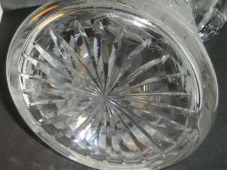 Vintage Scottish EDINBURGH CRYSTAL THISTLE DECANTER cut glass claret 