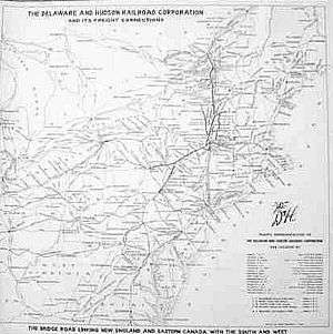 Delaware and Hudson Railroad System Map   1949   D&H  