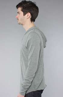 Alternative Apparel The Eco Heather Pullover Hoody in Shale Blue 