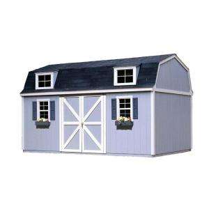   Products Berkley 10 ft. x 16 ft. Wood Storage Building Kit with Floor