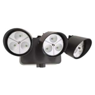 Lithonia Lighting Wall Mount Outdoor Bronze LED Floodlight With 