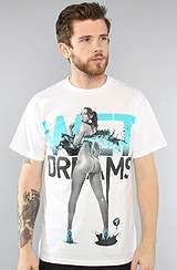 Two In The Shirt) The Wet Dreams Tee in White & Teal
