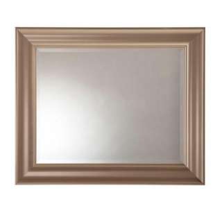 Martha Stewart Living Geneva 30 in. x 36 in. Framed Mirror in Polished 