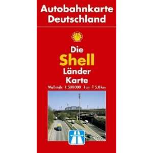 Shell Länderkarte Autobahn Deutschland 1 500 000  ADAC 