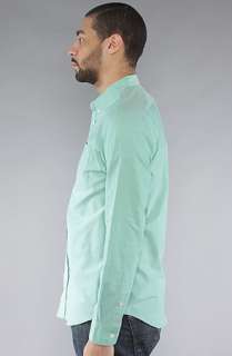 RVCA The Thatll Do Buttondown Shirt in Bean Green  Karmaloop 