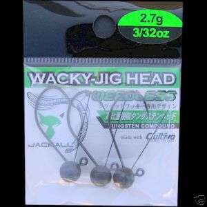 32 oz Jackall Weedless Wacky Jig Heads ~ 3 per pack  