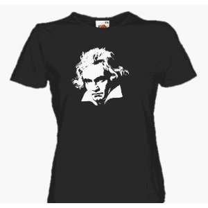   van Beethoven Komponist Girlie Shirt S L  Sport & Freizeit
