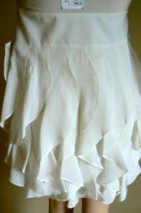 NWT BCBG MAXAZRIA ONE SHOULDER COCKTAIL WHITE DRESS 2  
