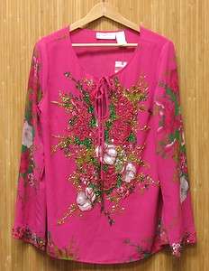 Soft Surroundings French Garden Tunic Top (Misses Small 6 8) New 