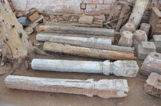 20 Rarität INDIEN zwei 2 antike Säulen ca 130 Jahre alt wunderschön 