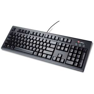 Logitech 967529 0403 Labtec Standard Keyboard Plus   PS/2 Port, Black 