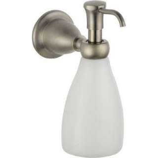   Lockwood Countertop MountBrass and Plastic Soap Dispenser in Stainless