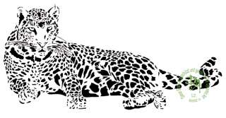 Leopard Wandtattoo Aufkleber Wall Art Tattoo  