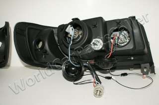 Audi 100 C4 91 94 DRL CHROME HeadLights Lamps PAIR  